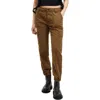 Allsaints Nola Twill Cargo Joggers In Mountain Brown