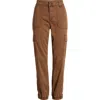 Allsaints Nola Twill Cargo Joggers In Mountain Brown