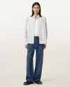 Allsaints Lenny Regular Fit Jeans In Washed Black In Blue