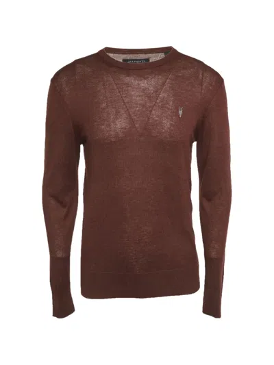 Pre-owned Allsaints Nomo Crew-neck Sweater In Brown