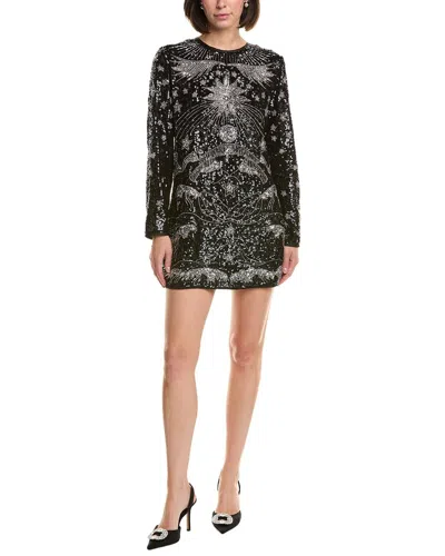Allsaints Nouska Beaded Shift Dress In Animal Print
