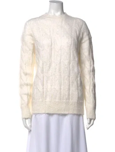 Pre-owned Allsaints Nylon Crew Neck Sweater In Neutrals