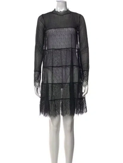 Pre-owned Allsaints Nylon Mini Dress In Multicolor