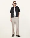 Allsaints Nyon Short Sleeve Shirt In Black