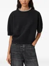Allsaints Odell Embellished Short-sleeve T-shirt In Black