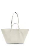 Allsaints Odette East/west Tote Bag In Pampas White