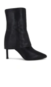 Allsaints Womens Black Odyssey Pointed-toe Leather Boots In 블랙