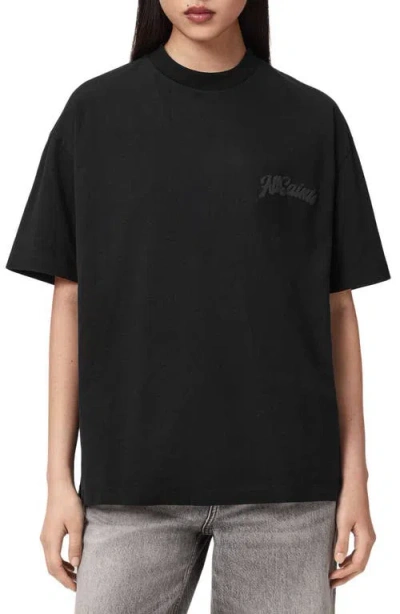 Allsaints Odyssey Cotton Graphic T-shirt In Black