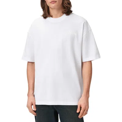Allsaints Organic Cotton Oversized Odyssey T-shirt In White