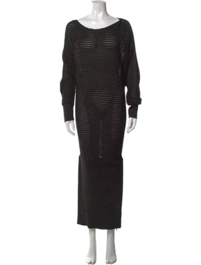 Pre-owned Allsaints Off-the-shoulder Sweater In Black/metallic