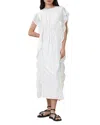 Allsaints Ola Flutter Sleeve Scallop Dress