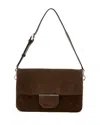 Allsaints Ondine Medium Suede Shoulder Bag In Brown