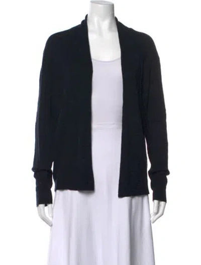 Pre-owned Allsaints Open Front Sweater In Black