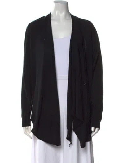 Pre-owned Allsaints Open Front Sweater In Black