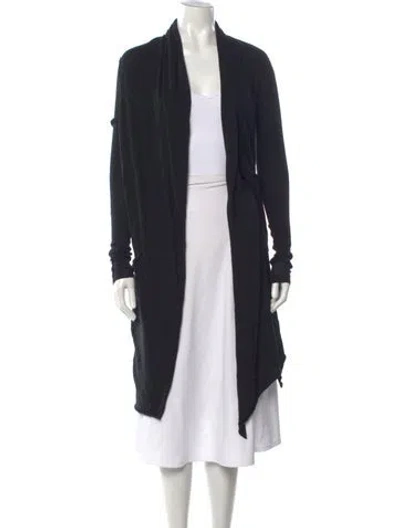 Pre-owned Allsaints Open Front Sweater In Black