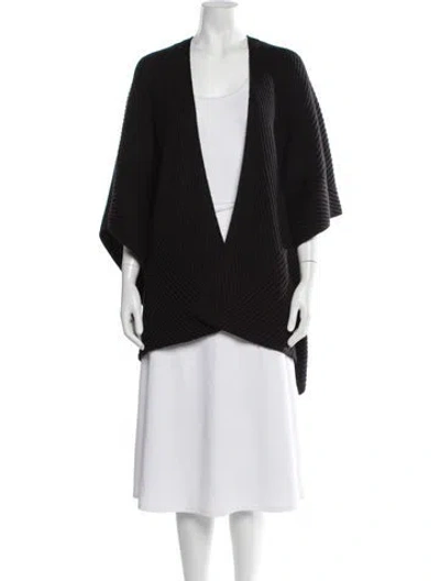Pre-owned Allsaints Open Front Sweater In Black