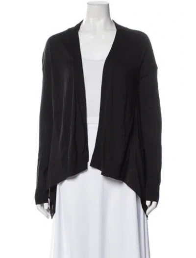 Pre-owned Allsaints Open Front Sweater In Gray