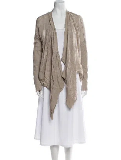 Pre-owned Allsaints Open Front Sweater In Neutral
