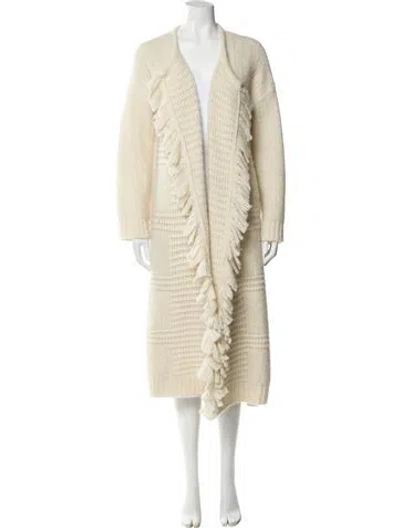 Pre-owned Allsaints Open Front Sweater In Neutral