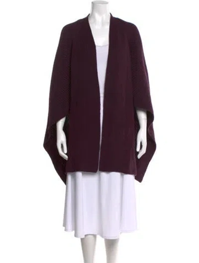 Pre-owned Allsaints Open Front Sweater W/ Tags In Burgundy
