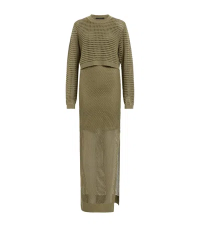 ALLSAINTS OPEN-KNIT MIRO DRESS