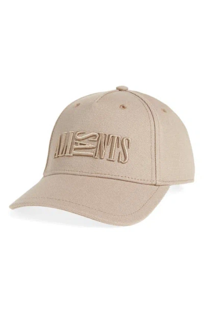 Allsaints Oppose Logo Baseball Cap In Yellow