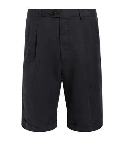 Allsaints Ora Tallis Shorts In Faded Black