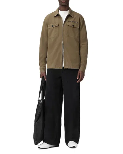 Allsaints Orbit Shirt Jacket In Gray