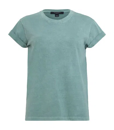 Allsaints Anna Cotton T-shirt In Silverpine Gre