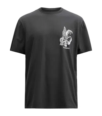 Allsaints Organic Cotton Asp T-shirt In Black