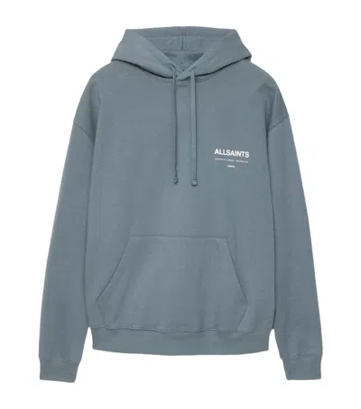 Allsaints Organic Cotton Backstage Oth Hoodie In Blue