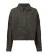 Allsaints Organic Cotton-blend Nicky Shirt Jacket In Black