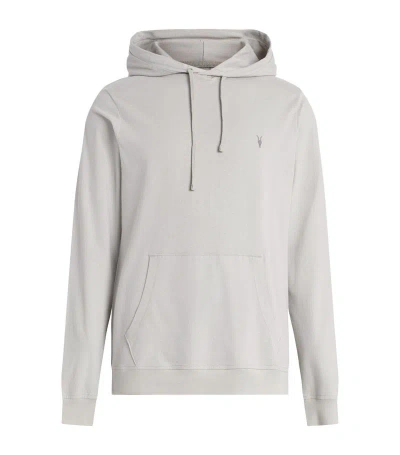 Allsaints Organic Cotton Brace Hoodie In Grey