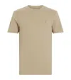 Allsaints Mens Moorland Brown Brace Crewneck Cotton-jersey T-shirt In Brown