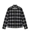 Allsaints Organic Cotton Check Bayo Jacket In Black