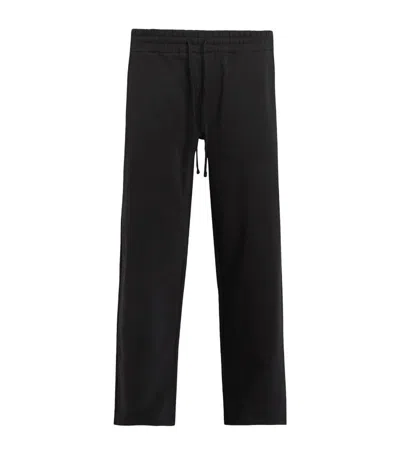 Allsaints Chester Wide Leg Sweatpants In Jet Black