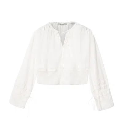 Allsaints Organic Cotton Colette Top In White