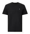 Allsaints Ellis Waffle Knit Cotton T-shirt In Black