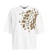 Allsaints Amelie Oversize Embellished Cotton Graphic T-shirt In White