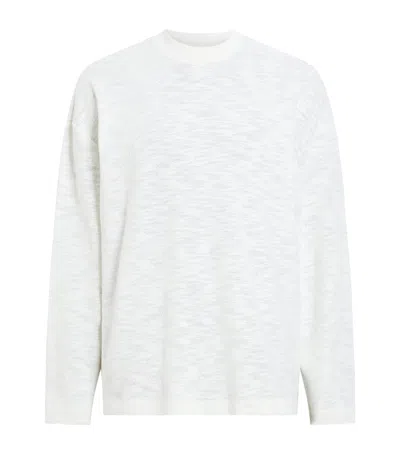 Allsaints Organic Cotton Foster T-shirt In White