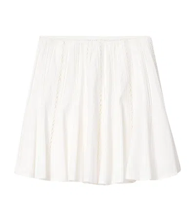 Allsaints Organic Cotton Frances Mini Skirt In White