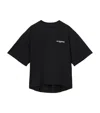 Allsaints Guardian Amelie Short Sleeve Graphic Logo T-shirt With Back Print In Black