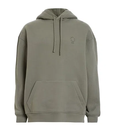 Allsaints Organic Cotton Haven Oth Hoodie In Green