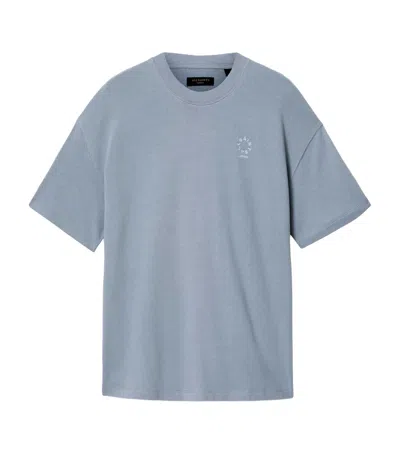 Allsaints Organic Cotton Haven T-shirt In Blue