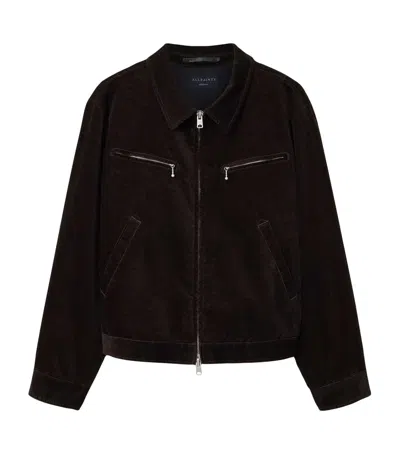 Allsaints Organic Cotton Korey Jacket In Brown