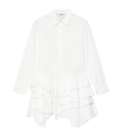 Allsaints Organic Cotton Kristi Shirt Dress In White