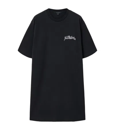 Allsaints Organic Cotton Lisa Mini Dress In Black