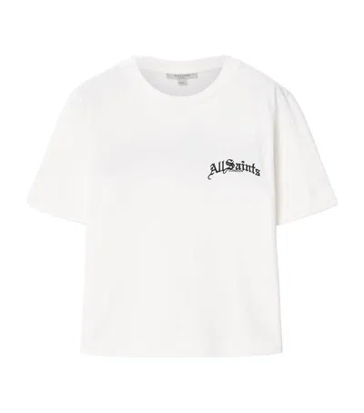 Allsaints Organic Cotton Logo Lisa T-shirt In Neutral