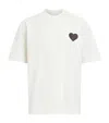 Allsaints Mens Ashen White Lover Relaxed-fit Short-sleeve Cotton T-shirt Xs In White