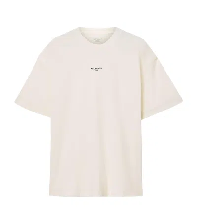 Allsaints Organic Cotton Mikro Oversized T-shirt In Neutral